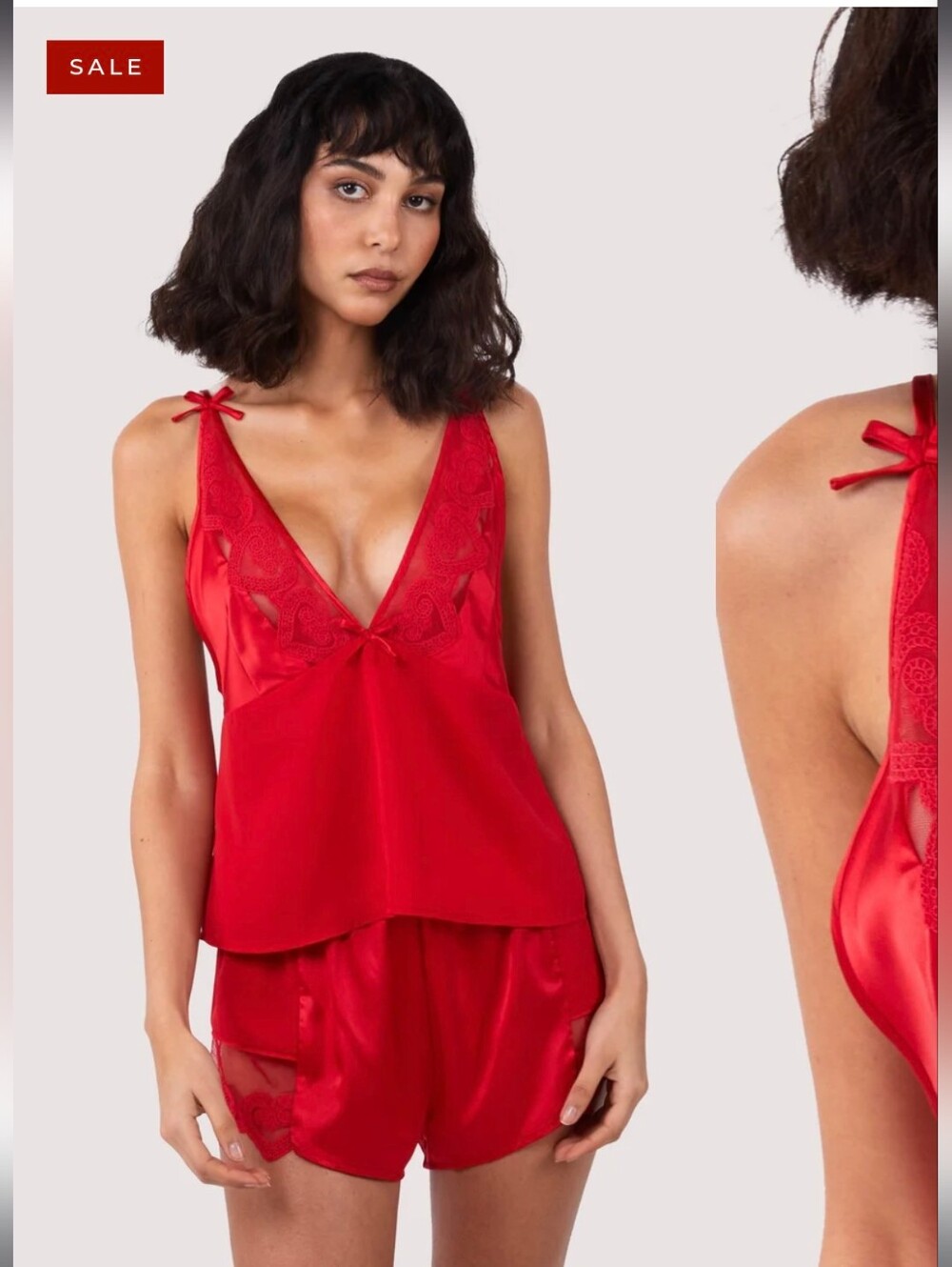 Felicity Hayward Playful Promises Red Cami PJ Set - size 8